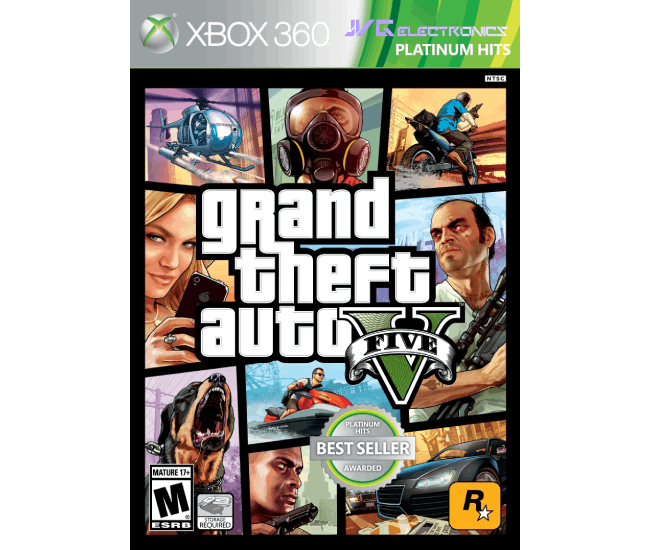 Grand Theft Auto V game for XBOX 360